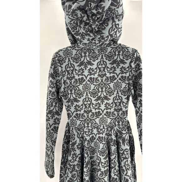 Effie’s Heart Claudia Coat damask print artsy quirky swing size xs whimisigoth - Picture 7 of 8